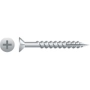 STRONG-POINT Self-Drilling Screw, #8 x 1-1/2 in, Zinc Plated Flat Head Phillips Drive X824NZ